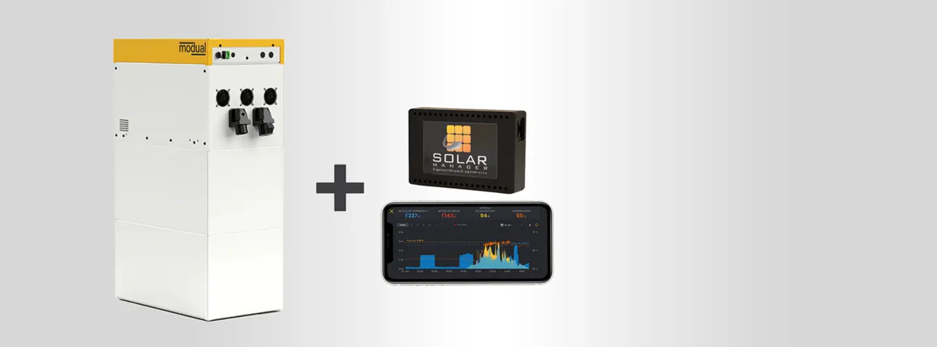 Kostenloser Solar Manager mit Modual Energiespeicher